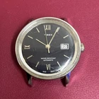 New Listing1974 Timex Automatic Mens Watch Dark Midnight Blue Dial Vintage Bl46551  O3274