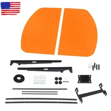 Tractor & Mowers Top Canopy 52"× 52" For 2" x 2" or 2" x 3" Rops Umbrella Orange