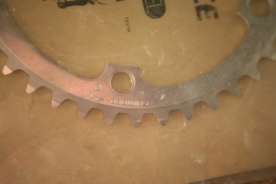 Vintage NOS NEW Shimano Dura Ace EX 7200 chainring 130 BCD / 41 teeth - Image 3 of 4