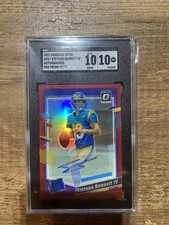 2023 Donruss Optic Stetson Bennett IV Red Prizm Auto 45/75 SGC 10/10