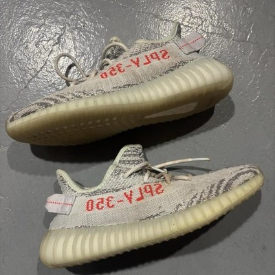 Adidas Yeezy Boost 350 V2 Low Size 8.5 Blue Tint Kanye West YEEZY Used OG Box 1