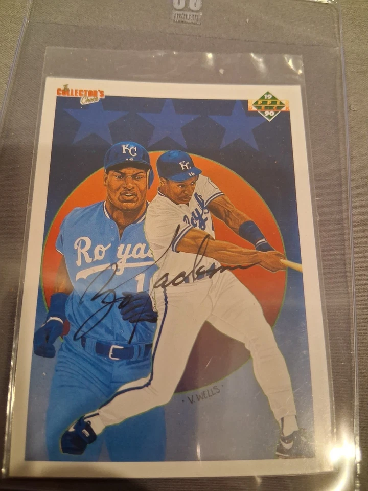 Autógrafo de Bo Jackson • 1990 cubierta superior • #32 • Auténtico  Foto 2 de 3