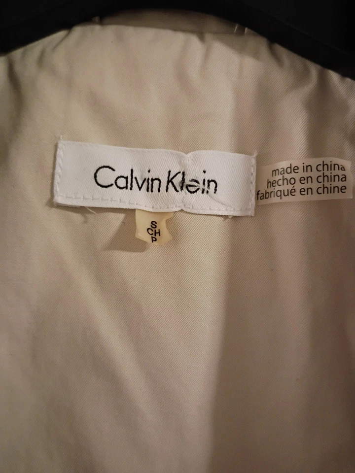 Calvin Klein женщин Тренч Sz S - Изображение 4 из 4