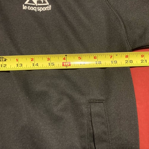 Vintage Le Coq Sportif Men's Track Jacket Size Medium Black - Picture 9 of 13