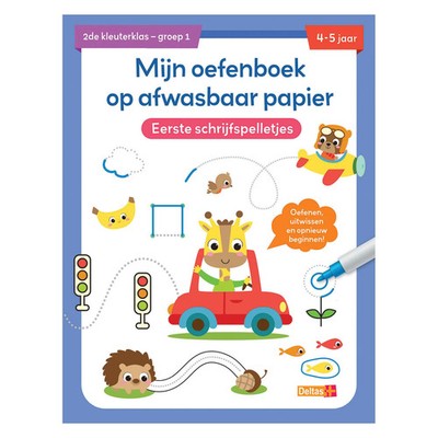 Deltas Schulheft aus waschbarem Papier, erste Schreibspiele (4-5