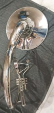 SOUSAPHONE TUBA 22" BELL SIZE OF PURE BRASS METAL IN CHROME CASE FREE SHIP