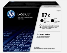 HP CF287XD Black Toner (87X Dual Pack) Brand New M506dn M506x MFP M527dn MFP M52