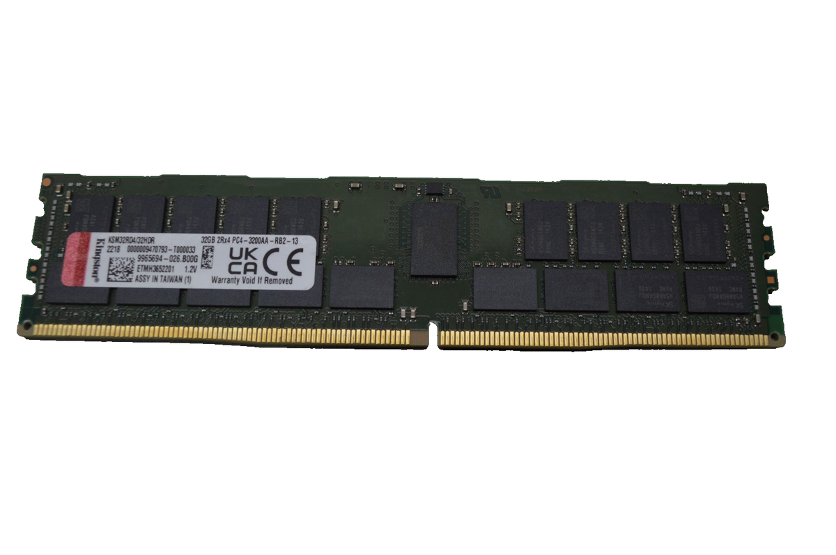 Kingston DDR4-3200 PC4-25600 32GB×1枚 Kingston 32GB PC4-25600 (DDR4-3200) Memory (KSM32RD4/32HDR) for