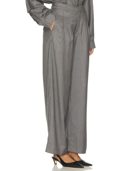 Women Gestuz Trousers Dark Grey Viscose 44