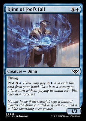 Djinn of Fool's Fall (043) Outlaws of Thunder Junction OTJ MTG Magic