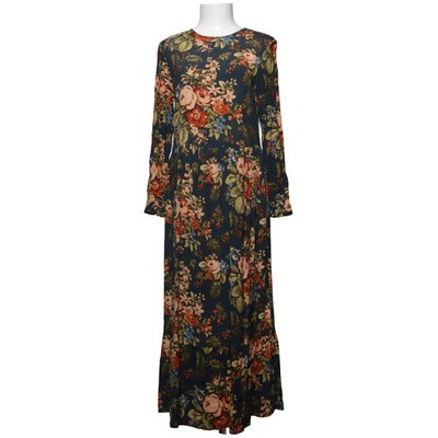 H&M, Kleid, Größe: 38, Blau/Mehrfarbig, Viskose, Blumen, Damen #tjc