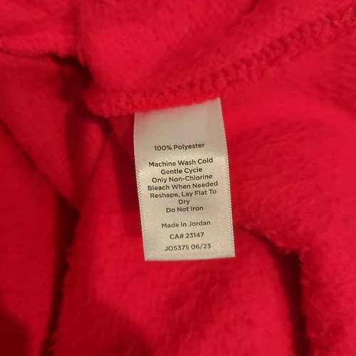 Pullover Talbots donna rosso ultra peluche sherpa pile scialle zip taglia small - Foto 11 di 15
