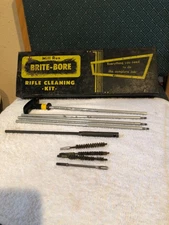 Vintage Mill Run BRITE-BORE Rifle Cleaning Kit metal case / with Rod. Only