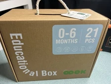 NEW - TOOKYLAND Educational Montessori Box, 0-6 Months, 21 Pieces Wooden Toys