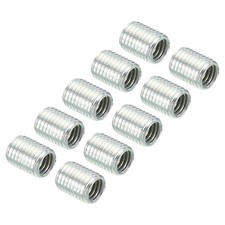 10pcs M8 to M6 Thread Adapters Sleeve Reducing Nut 10mm Screw Pipe Connector