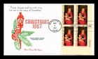 DR JIM STAMPS US COVER CHRISTMAS MADONNA AND CHILD FDC PLATE BLOCK KHOL KRAFT