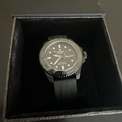 Croton Sea Diver CA301307 Men s Watch Stainless Steel with Ceramic Bezel