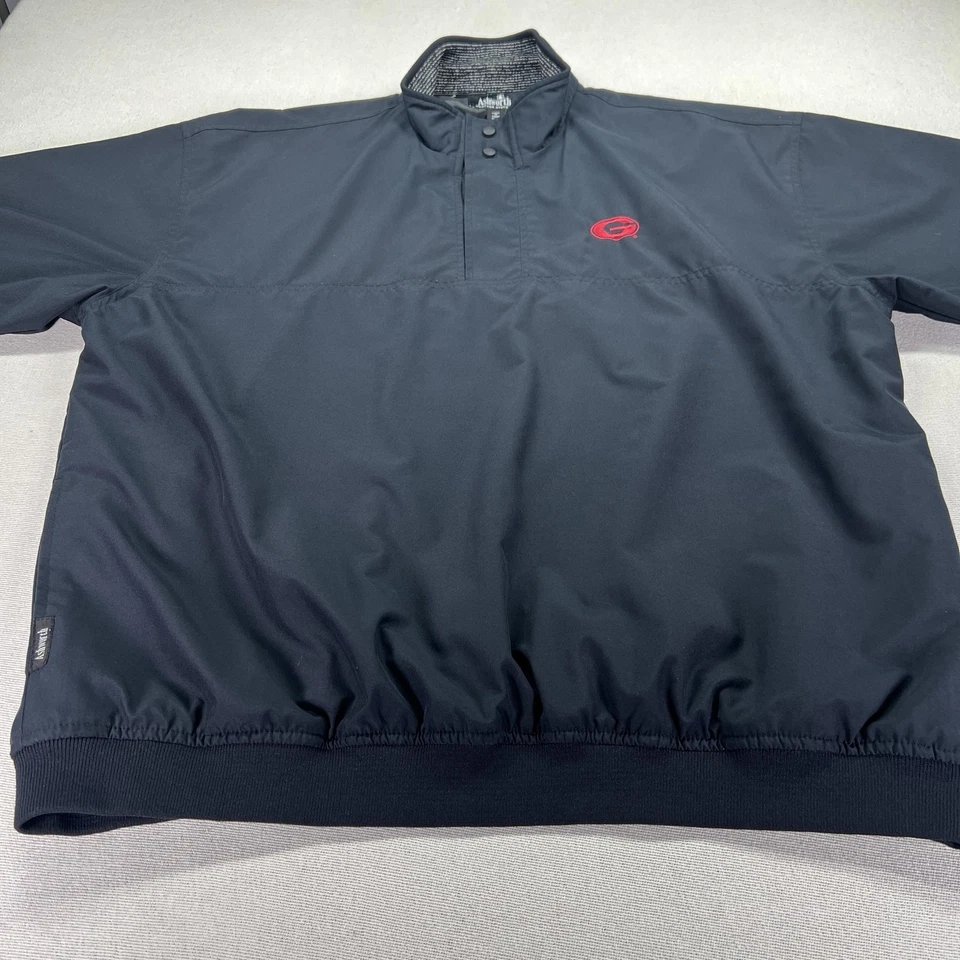 Georgia Ashworth Weather Systems Windshirt Mens 2XL Black Golf Water Resistant - Image 2 of 4