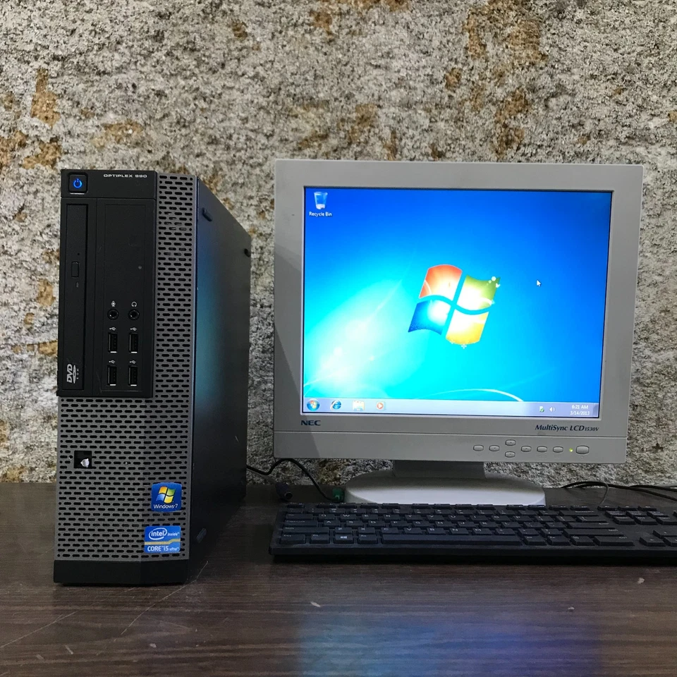 Dell OptiPlex 990 SFF i5-2400 3.10GHz 8GB RAM 128GB SSD (Windows 7 Pro 64-Bit) - Image 2 of 4