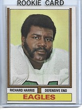 Richard Harris 1974 Topps Football ROOKIE Card #216-Philadelphia Eagles