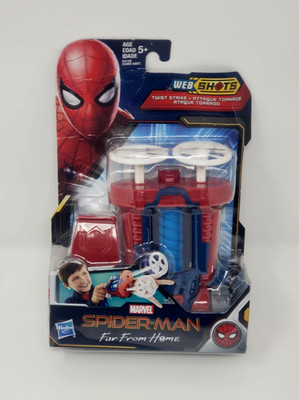 Spider-Man Web Shots Twist Strike Blaster Toy 2018 E4128 Hasbro Marvel