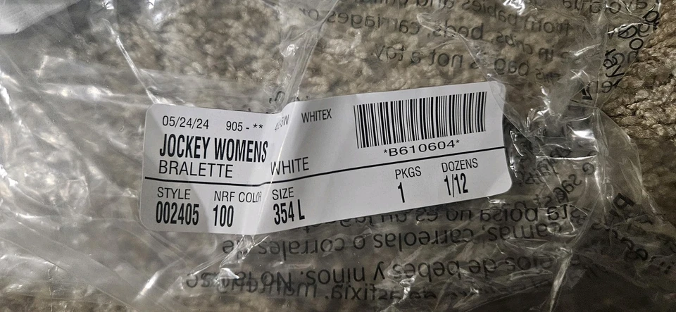 Jockey Women's Modern Micro Stretch Seamfree Bralette White Large - Image 2 of 3