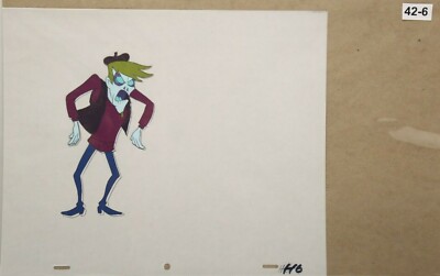 Beetlejuice Original Production Drawing And Cel 42-6 Used Cond.