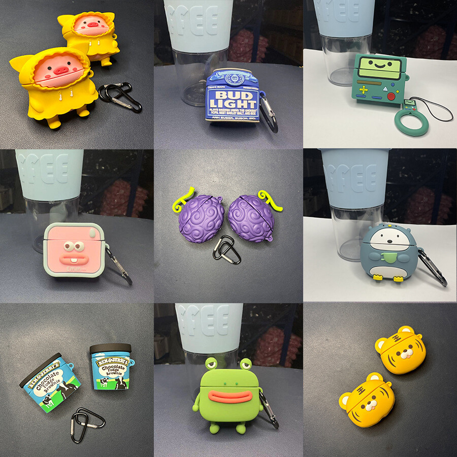 Cartoon Cute Silicone Case For Airpods Pro 1/2 Cover For Airpods