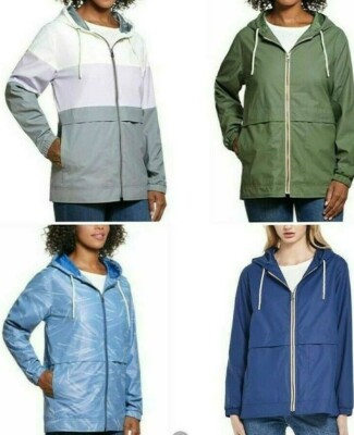 Weatherproof Vintage Women's Rain Jacket Coat Slicker Windbreaker -NEW