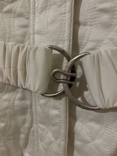 BLANC NOIR SMALL WHITE BELTED FUR JACKET - Picture 3 of 7
