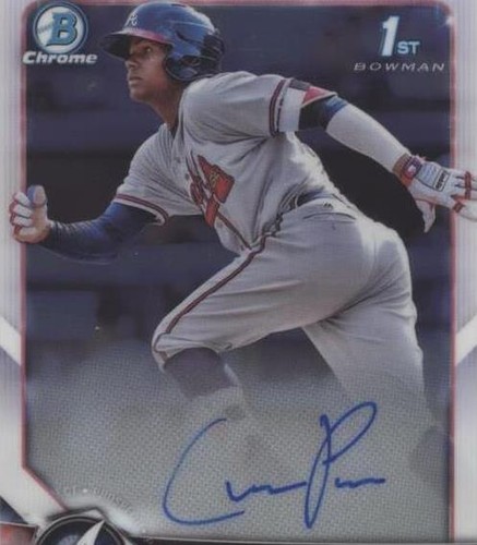 スポーツ選手 2018 Bowman Cristian Pache Auto RC 2018 Bowman's Best Auto Cristian Pache #B18-CP Rookie RC Braves