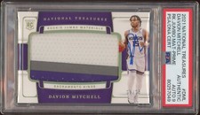 2021 Panini National Treasures Davion Mitchell Prime RPA /25 Psa MINT 9 AUTO RC