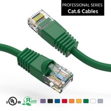 10Ft CAT6 UTP Ethernet Network Booted Cable Green