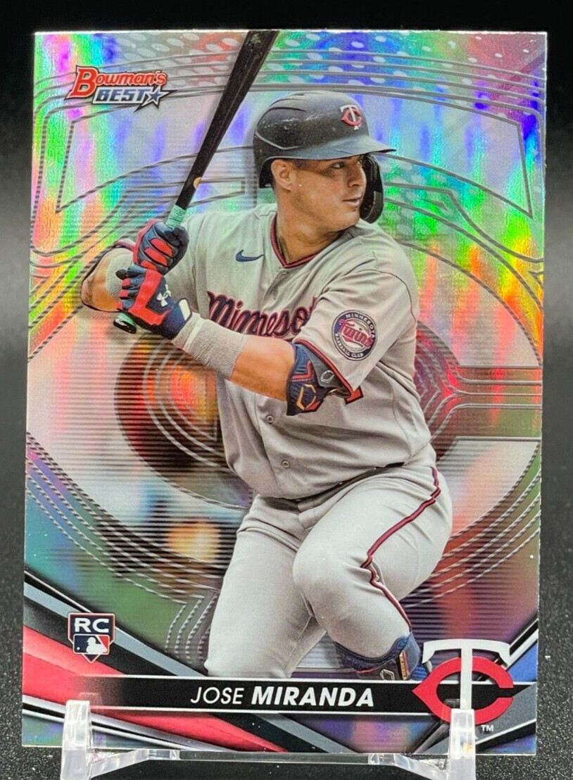 2022 Bowman's Best Jose Miranda RC Refractor #59 Minnesota Twins