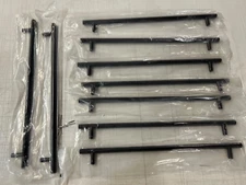 9 Pack Holes Centers 7.5Inch192mm Black Kitchen Cabinet HandlesStainless Stee...