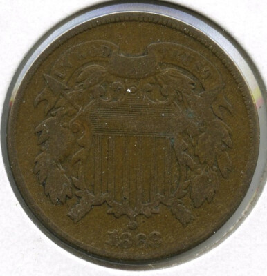 1868 2-Cent Münze - Two Cents - J48