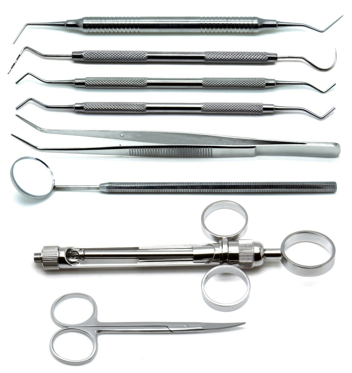 Crown Prep Set of 8 Stainless Steel Dental Premium Instruments New