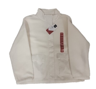 Member's Mark Ladies Sherpa Jacket Size XL White