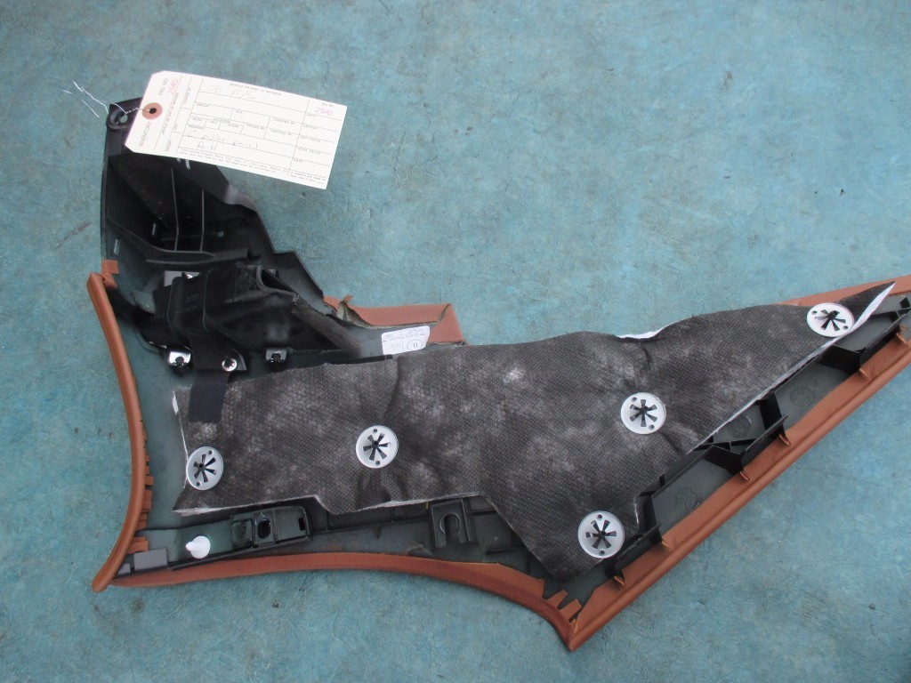 Bentley Continental Flying Spur right rear seat trim molding brown 