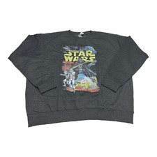 Men's Star Wars Gray Graphic Crewneck Sweatshirt Size 2XL Darth Vader BRAND NEW