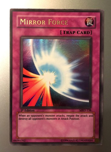 Yugioh Mirror Force 1st Edition MRD-138 Ultra Rare - Original Print LP
