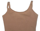 Danskin Leotard Camisole Bodysuit Under Layer Nude Toast New Girl 4 5 FREE SHIP — photo 2