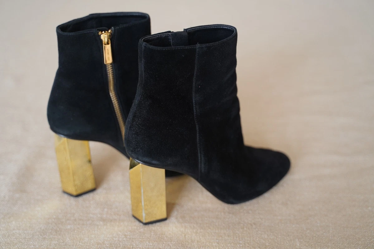 Michael kors black suede booties outlet