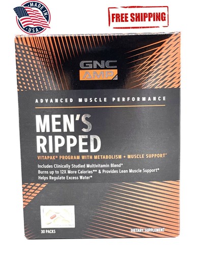 Buy GNC AMP Mens Ripped Vitapak 