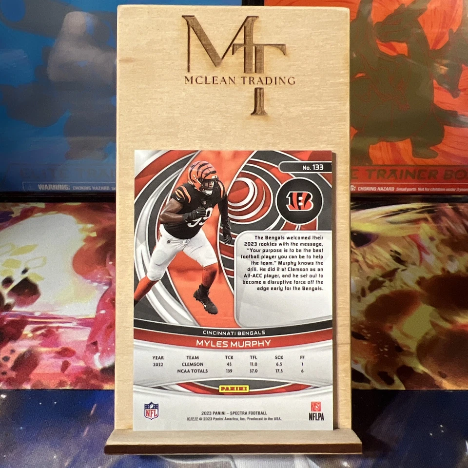 2023 Panini Spectra - Rookies #133 Myles Murphy (RC) - Image 2 of 2
