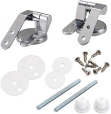 1Set Zinc Alloy Bathroom Seat Toilet Lid Hinge With Screw Fittings Replacement