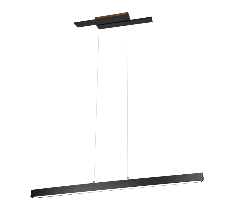 Lampada Sospensione Retro Illuminata Doppia Luce Acciaio Belfast GD Trio