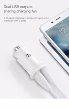 BASEUS 3.1A Mini Dual USB Car Charger Adapter Fast Charge for iPhone  7Samsung