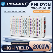 Phlizon 2000W High Power Led Grow Light Full Spectrum for Indoor Plants Flower