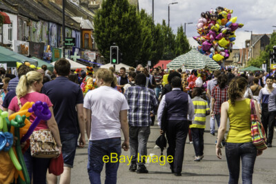 Foto 6x4 Cowley Road Karneval Oxford Ein bewölkter Morgen hat sich in einen verwandelt c2014